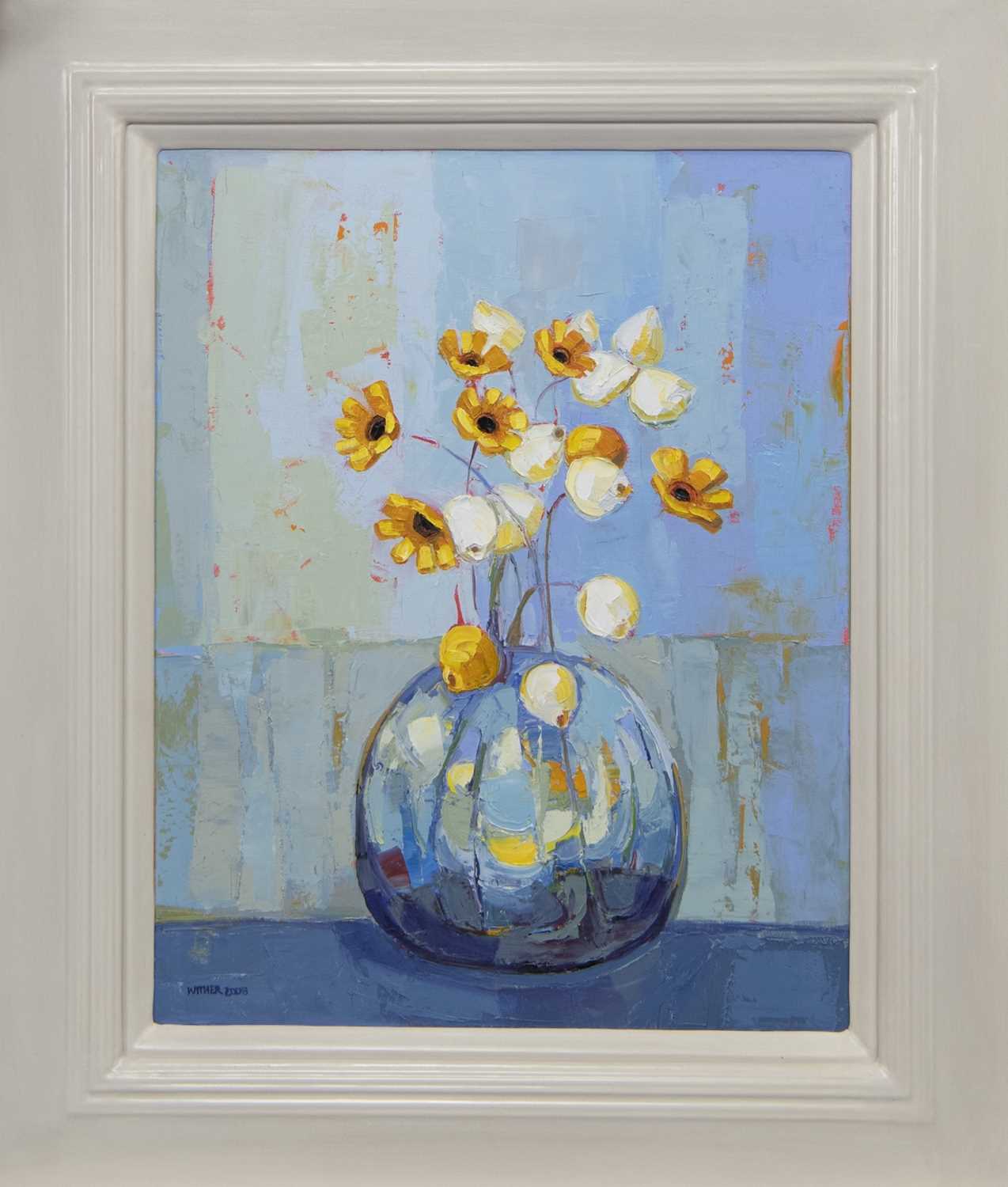 Lot 529 - AROUND SPRING, AN OIL BY KIRSTY WITHER