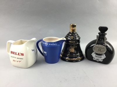 Lot 162 - A LOT OF WHISKY BRANDED CERAMIC JUGS