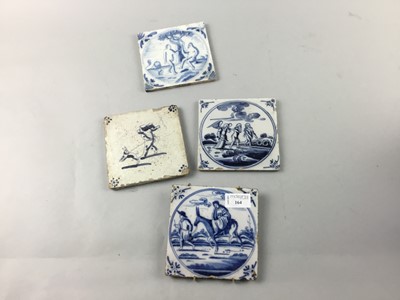 Lot 164 - A COLLECTION OF CERAMIC TILES
