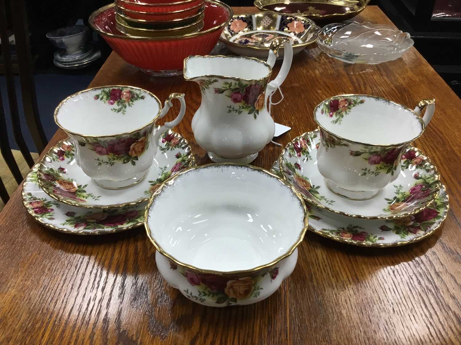 Lot 35 - A ROYAL ALBERT OLD COUNTRY ROSES TEA SERVICE