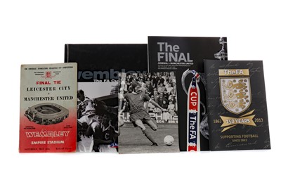 Lot 1777 - A COLLECTION OF F.A. CUP FINAL PROGRAMMES, ALONG WITH A BOOK