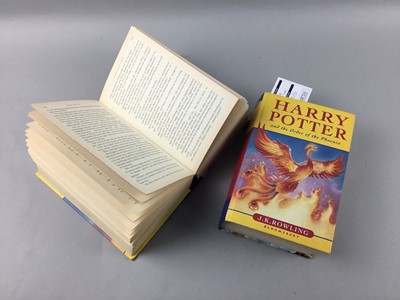 Lot 209 - A LOT OF SEVEN FIRST EDITION HARRY POTTER AND THE ORDER OF THE PHOENIX BOOKS