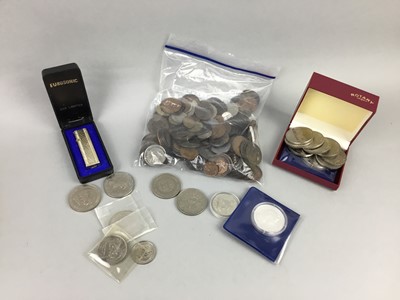 Lot 224 - A COLLECTION OF COINS AND OTHER ITEMS