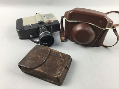 Lot 225 - A CASED EARLY 20TH CENTURY COMPASS AND TWO CAMERAS
