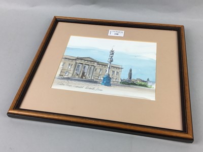 Lot 118 - CUSTOM HOUSE, GREENOCK, A SIGNED PRINT BY DOROTHY BRUCE, AND ANOTHER