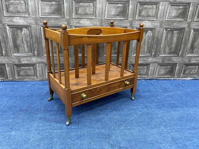 Lot 232 - A REPRODUCTION YEW WOOD CANTERBURY