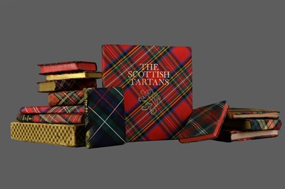 Lot 1096 - A GROUP OF TARTAN CLOTH BOUND VOLUMES