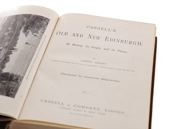 Lot 1093 - THREE VOLUMES OF OLD AND NEW EDINBURGH BY JAMES GRANT