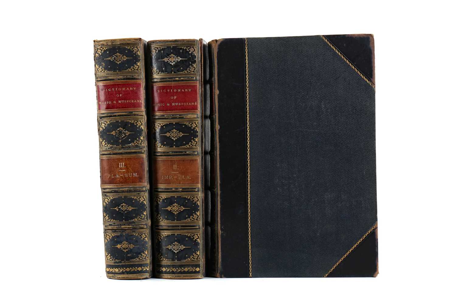 Lot 1109 - THREE VOLUMES OF GROVES DICTIONARY OF MUSIC AND MUSICIANS