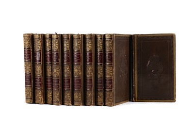 Lot 1119 - TEN VOLUMES THE POETICAL WORKS BY SIR WALTER SCOTT