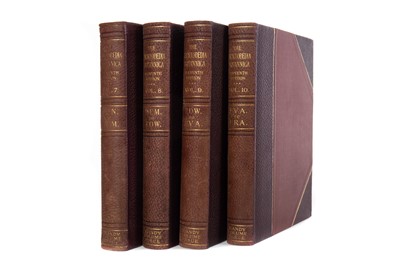 Lot 1131 - THIRTY TWO VOLUMES OF ENCYCLOPAEDIA BRITANNICA PLUS INDEX