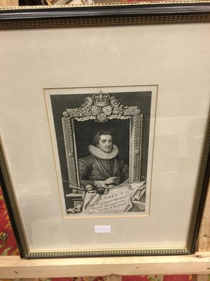 Lot 1007 - ELEVEN LINE ENGRAVED PORTRAITS OF MONARCHS AND PERSONAGES OF GREAT BRITAIN