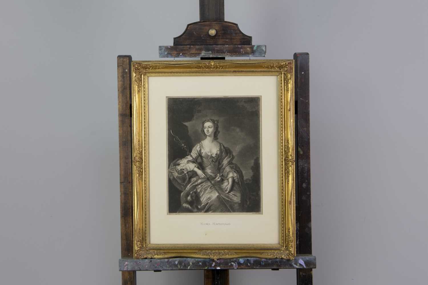 Lot 1011 - THOMAS HUDSON (AFTER), THREE QUARTER LENGTH PORTRAIT OF FLORA MACDONALD AND THREE OTHERS