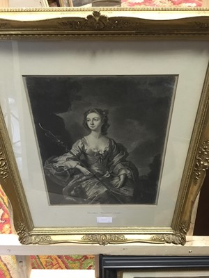 Lot 1011 - THOMAS HUDSON (AFTER), THREE QUARTER LENGTH PORTRAIT OF FLORA MACDONALD AND THREE OTHERS