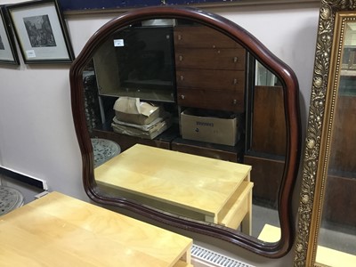 Lot 510A - A MAHOGANY OVERMANTEL MIRROR AND TWO OTHER MIRRORS