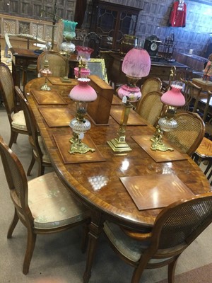 Lot 1415 - A WALNUT DINING ROOM SUITE BY DREXEL HERITAGE FURNISHINGS