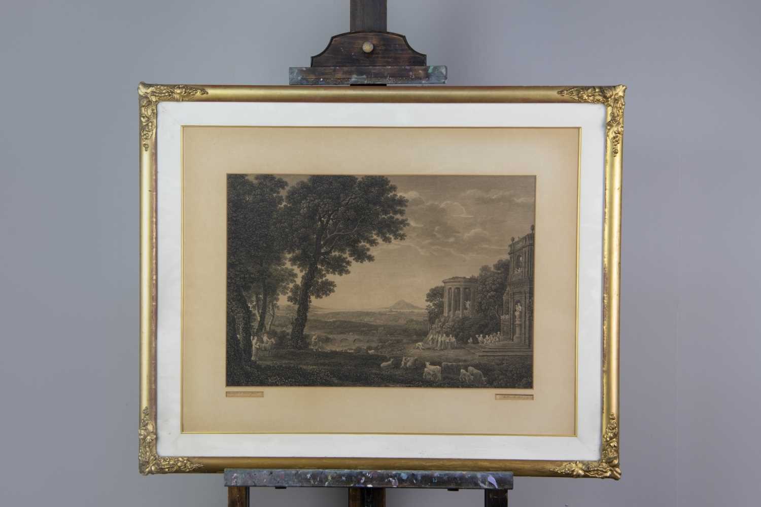 Lot 1035 - TWO ENGRAVINGS AFTER CLAUDE LORRAIN