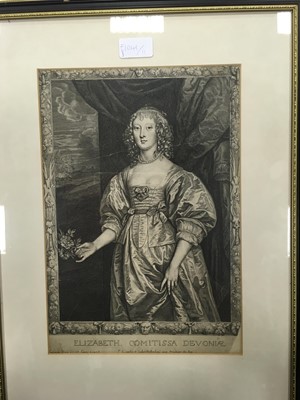 Lot 1041 - AN ENGRAVING AFTER VAN DYCK AND TEN OTHERS