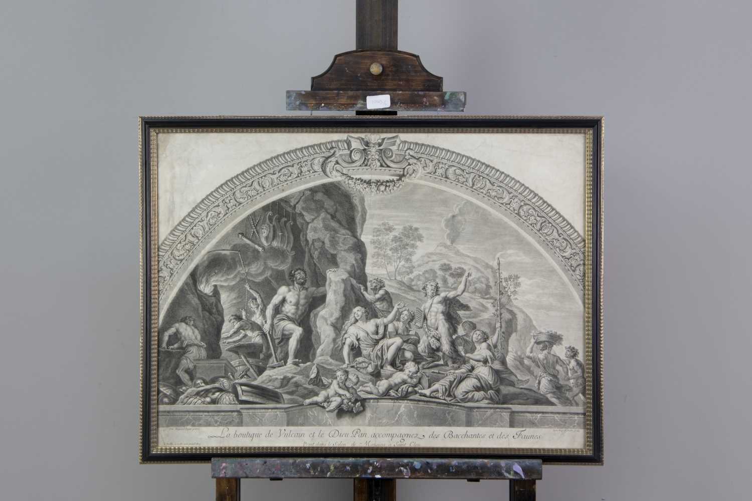 Lot 1043 - A LINE ENGRAVING AFTER CORAZZARI AND ANOTHER
