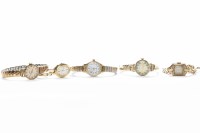 Lot 128 - GROUP OF LADY'S WRISTWATCHES comprising three...