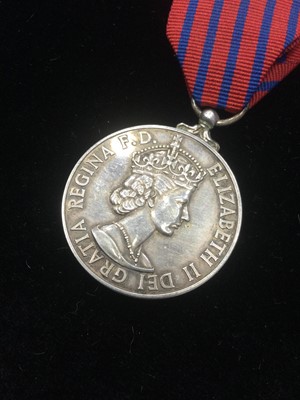 Lot 1301 - AN ELIZABETH II GEORGE MEDAL, ALONG WITH A CERTIFICATE