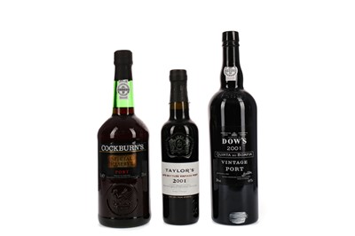 Lot 55 - DOW'S 2001, TAYLOR'S 2001 AND COCKBURN'S SPECIAL RESERVE
