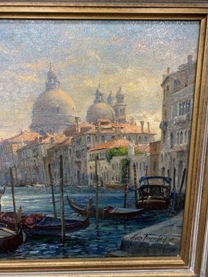Lot 555 - VENICE WITH MARIA DELLA SALUTE IN THE DISTANCE, AN OIL ALAN FEARNLEY