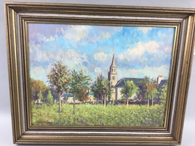 Lot 332 - CHURCH AMIDST THE TREES, BY J D HENDERSON
