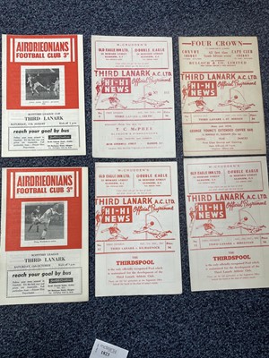 Lot 1823 - A COLLECTION OF THIRD LANARK F.C. PROGRAMMES