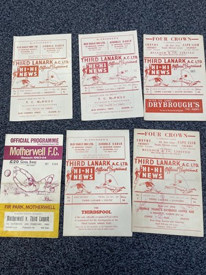 Lot 1823 - A COLLECTION OF THIRD LANARK F.C. PROGRAMMES