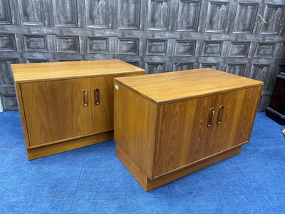 Lot 413 - A PAIR OF G-PLAN TWO DOOR CUPBOARDS