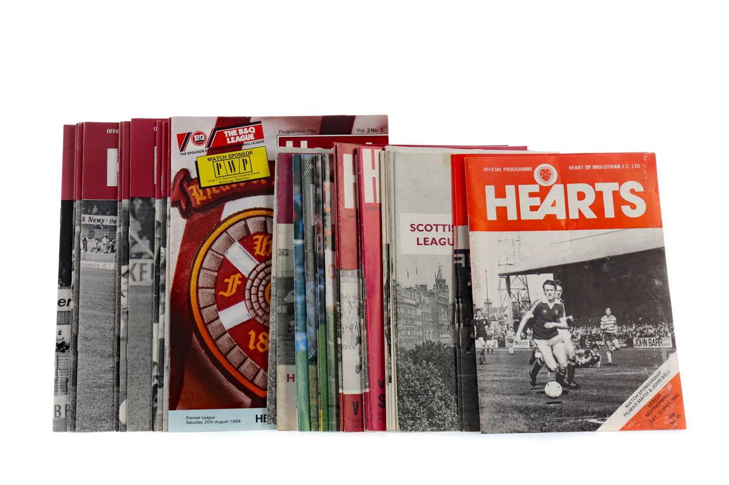 Lot 1830 - A COLLECTION OF HEART OF MIDLOTHIAN PROGRAMMES