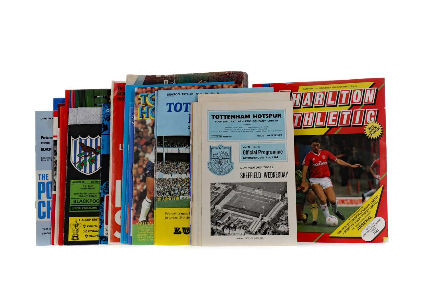 Lot 1832 - A COLLECTION OF ENGLISH FOOTBALL PROGRAMMES