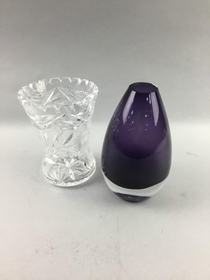 Lot 64 - A LOT OF GLASS WARE INCLUDING A JOHN ROCHA WATERFORD CRYSTAL BOWL