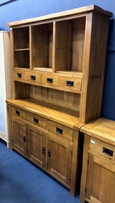 Lot 429 - A MODERN OAK DRESSER