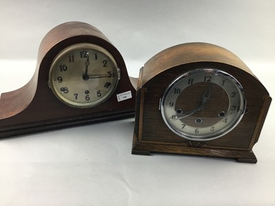 Lot 346 - A LOT OF THREE MANTEL CLOCKS