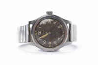 Lot 150 - GENTLEMAN'S CYMA STAINLESS STEEL MILITARY...