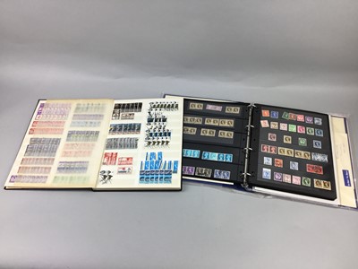 Lot 353 - A LOT OF FOUR STAMP STOCK BOOKS AND AN ALBUM OF STAMPS