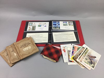 Lot 373 - A COLLECTION OF AUTOGRAPHS, POSTCARDS, STAMPS, CIGARETTE CARDS, BOOKS AND EPHEMERA