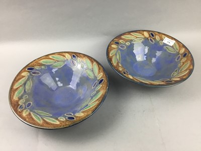 Lot 378 - A PAIR OF ROYAL DOULTON CIRCULAR BOWLS