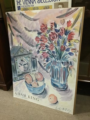 Lot 388 - A LOT OF TWO EXHIBITION POSTERS AND A SIGNED PRINT