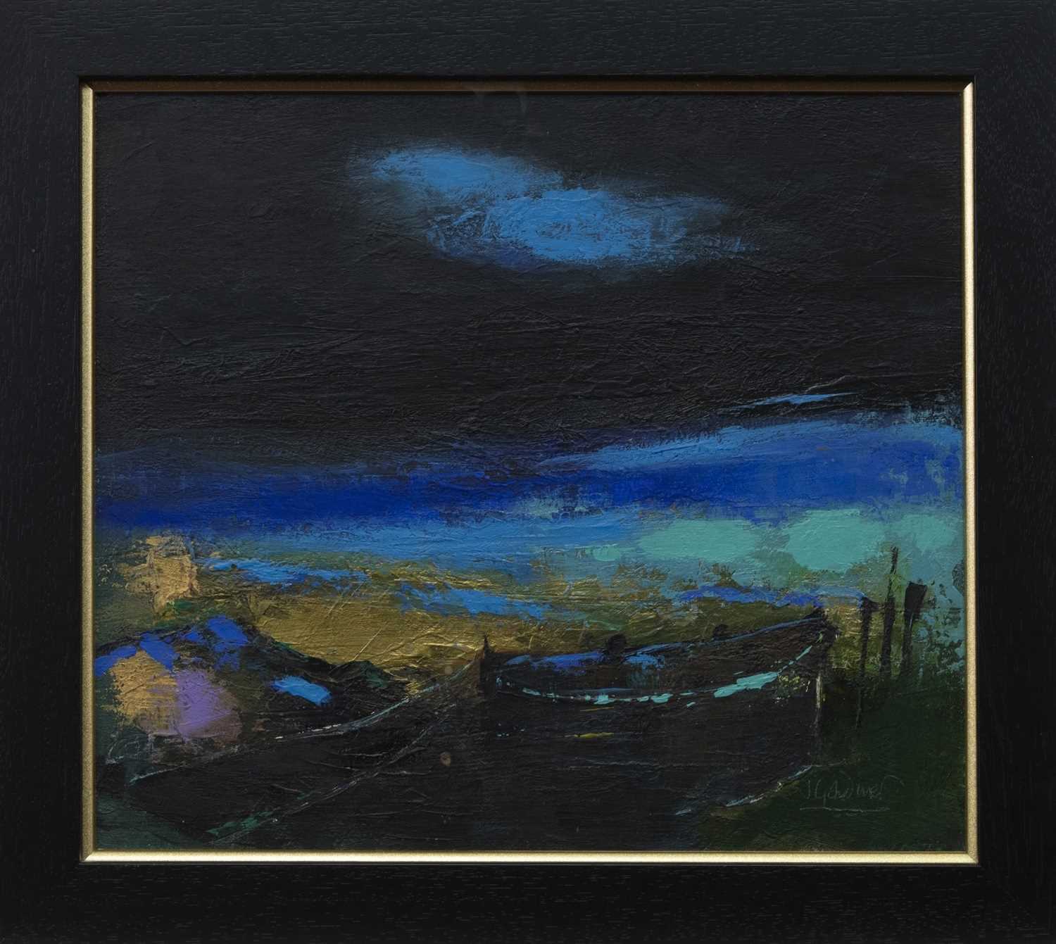 Lot 606 - THE RIVER CROSSING, A MIXED MEDIA BY JACKIE GARDINER