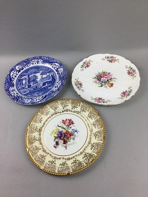 Lot 42 - A MID 19TH CENTURY ROGERS PALMA PATTERN MEAT DISH AND OTHER CERAMICS