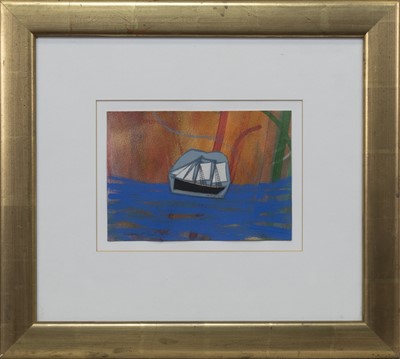Lot 560 - SUMMER SAIL, A MIXED MEDIA BY SIMON LAURIE