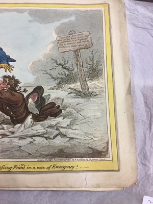 Lot 1450 - THE ELEMENTS OF SKATEING,
AFTER JAMES GILRAY (English, 1756-1815)