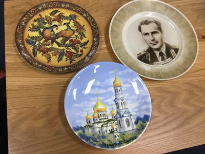 Lot 18 - A COLLECTION OF RUSSIAN ITEMS, INCLUDING PLATES
