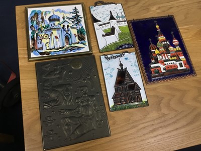 Lot 18 - A COLLECTION OF RUSSIAN ITEMS, INCLUDING PLATES