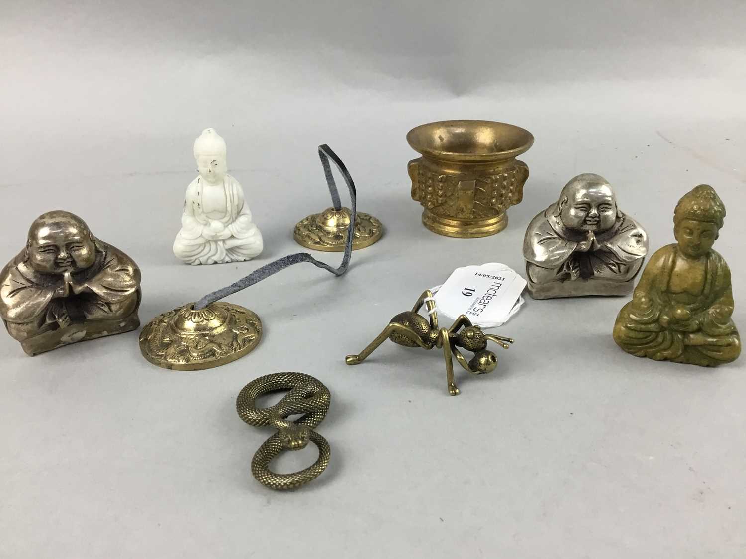 Lot 19 - A COLLECTION OF BRONZE MINIATURES
