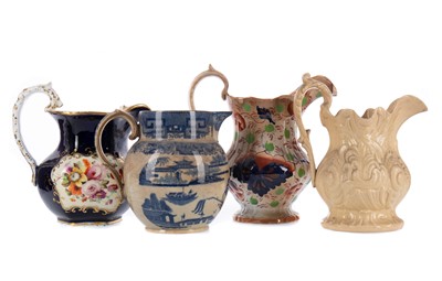 Lot 545 - A COLLECTION OF TEN 19TH CENTURY AND LATER JUGS