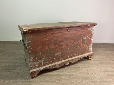 Lot 480 - A VICTORIAN BLANKET CHEST